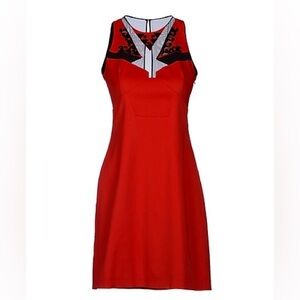 Aline embellished cocktail dress with Mesh